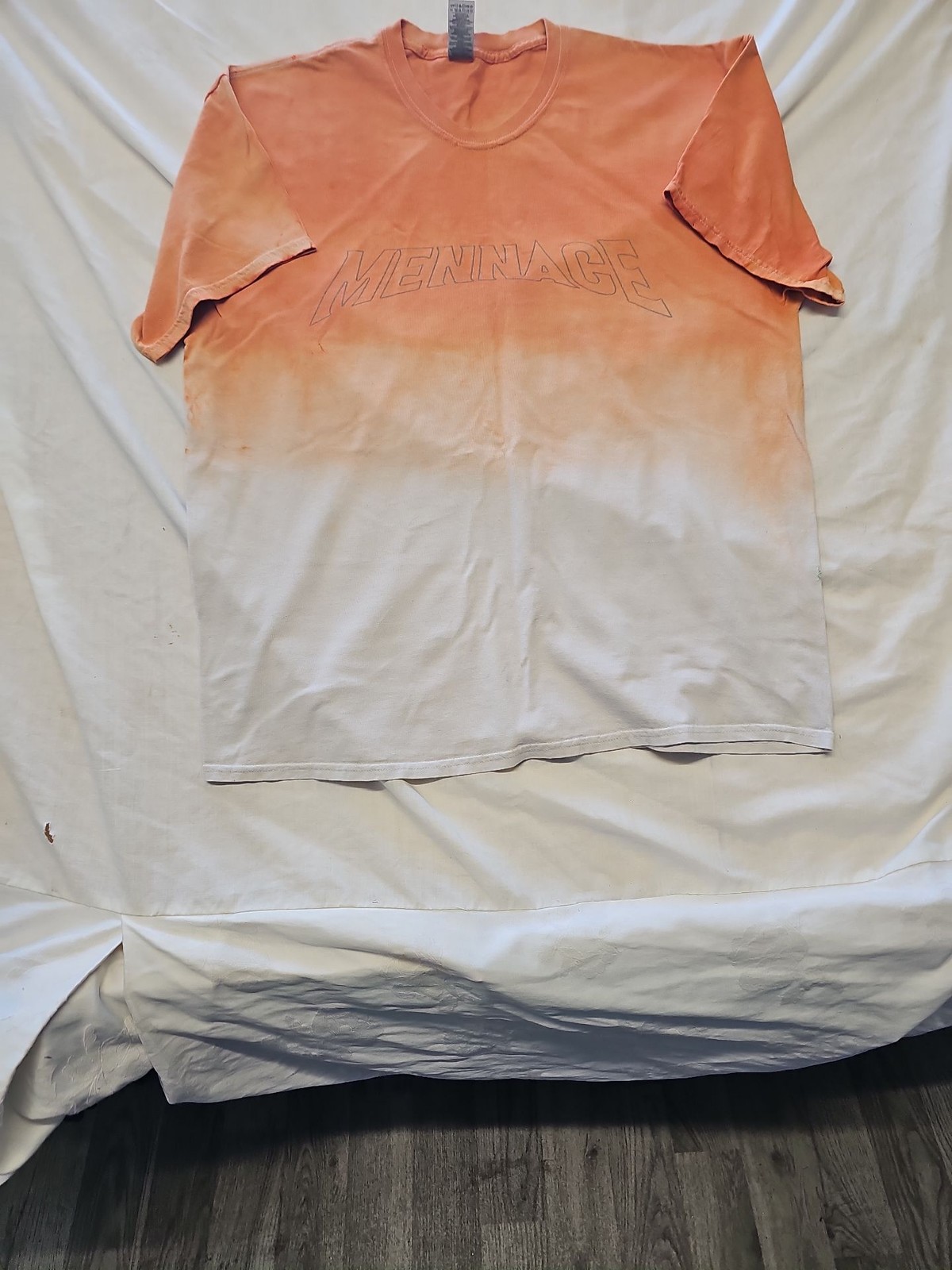 Mennace Dip-Dye Graphic T-Shirt on Gildan Heavy Cotton xl 00126