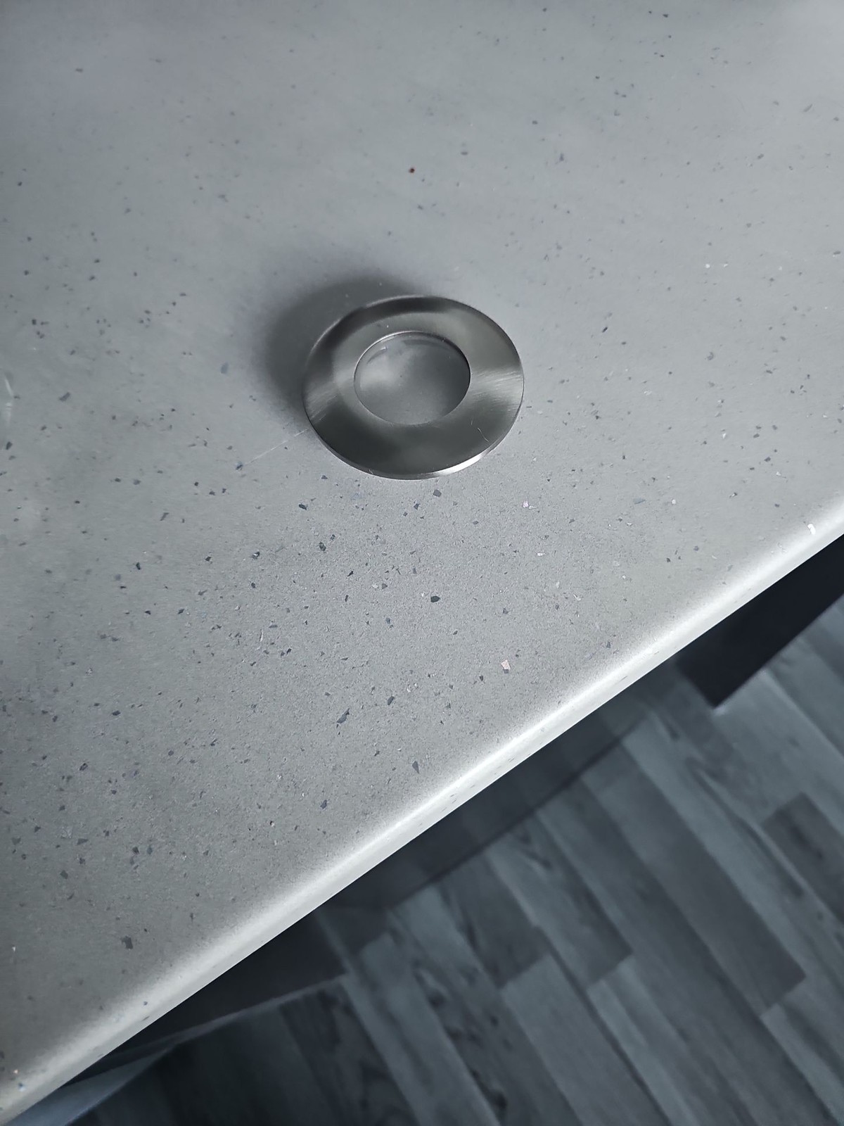 Modern Brushed Steel Recessed LED Downlight Trim Bezel