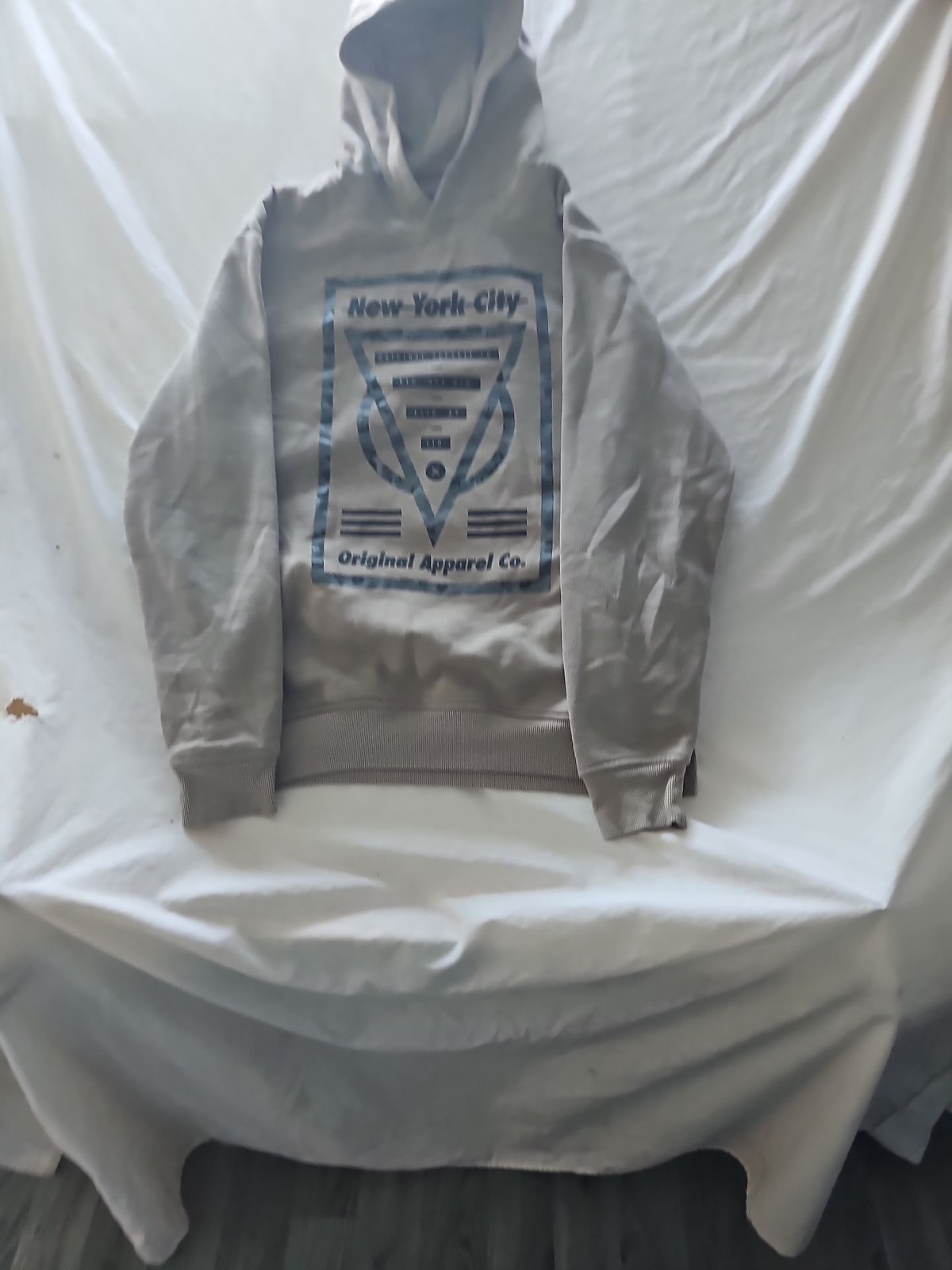 Primark New York City Graphic Hoodie - Khaki Tan 299