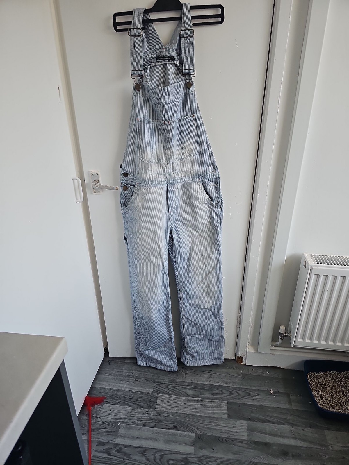 Monoprix Autreton Hickory Stripe Denim Dungarees 265