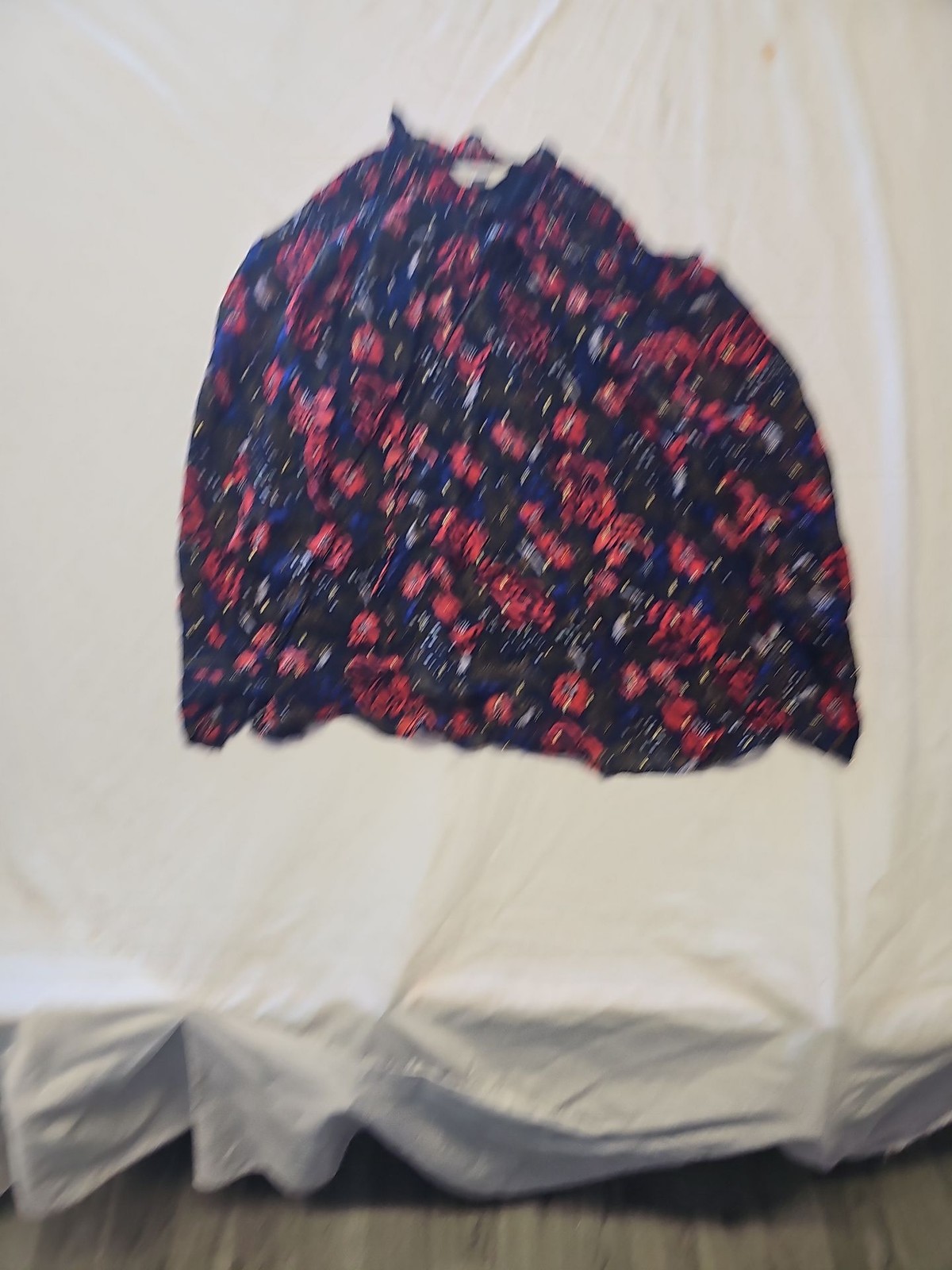 Per Una Floral Metallic Thread Chiffon Top - Size 16 II1048