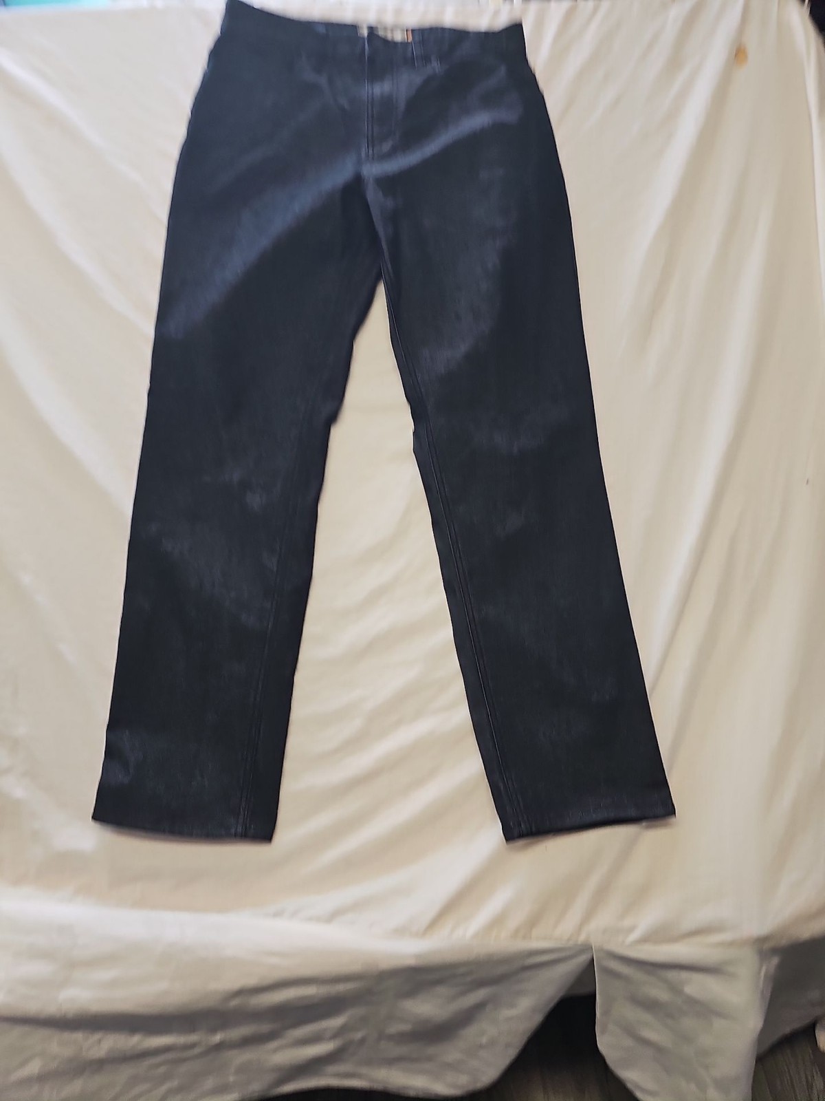 Next Men's Straight Fit Dark Indigo Raw Denim Jeans w32r l32 SS1092