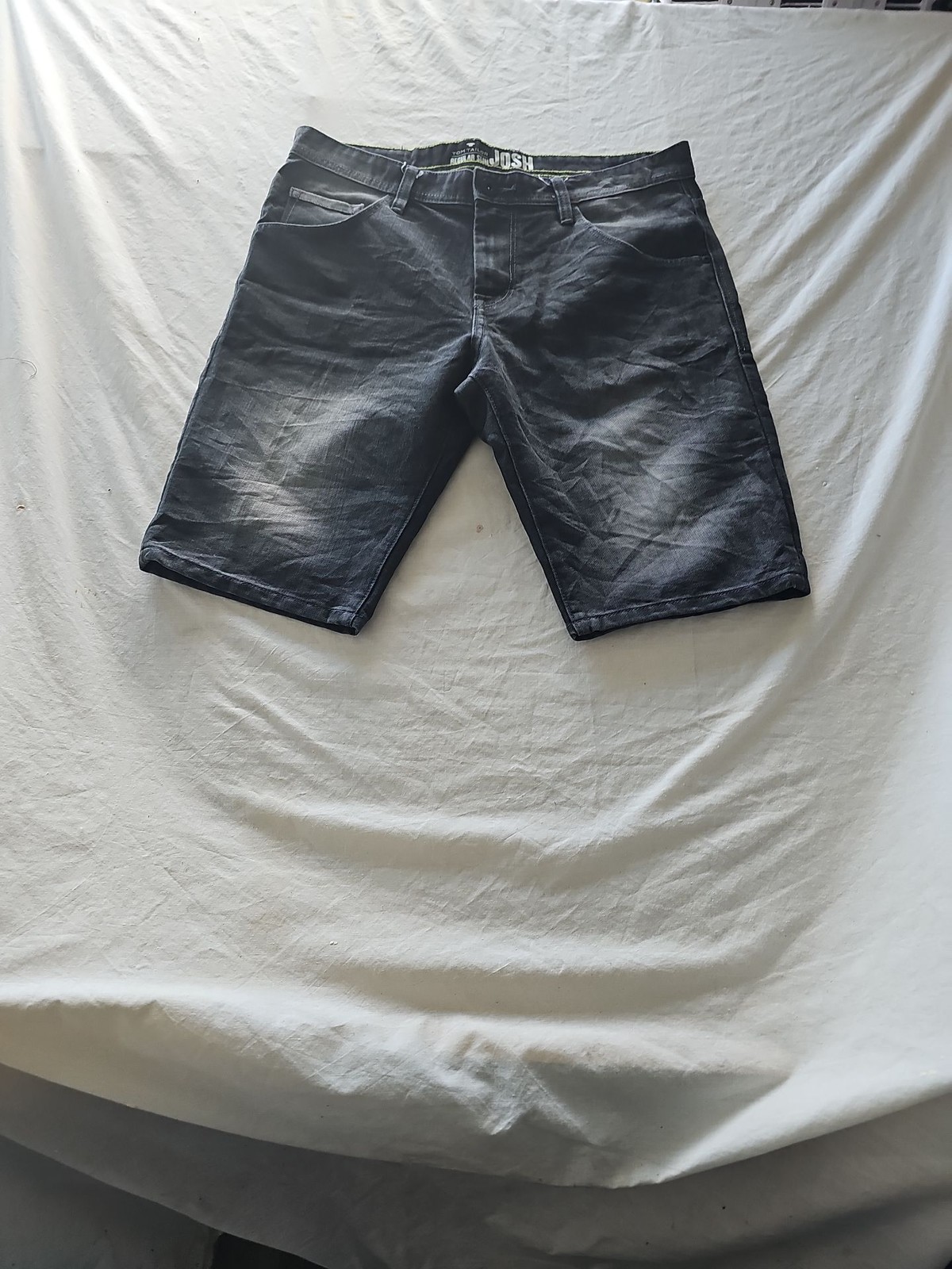 Tom Tailor 'Josh' Regular Slim Fit Grey Denim Shorts 350