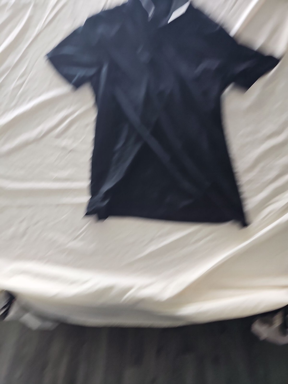 Nike Dri-FIT Standard Fit Black Polo Shirt - Men's Size M