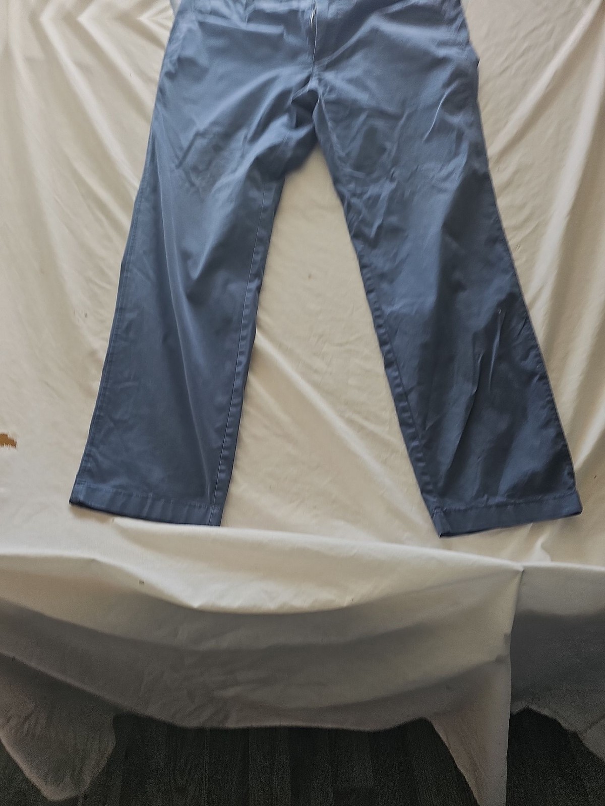 M&S Autograph Regular Fit Stretch Chinos in Steel Blue 304