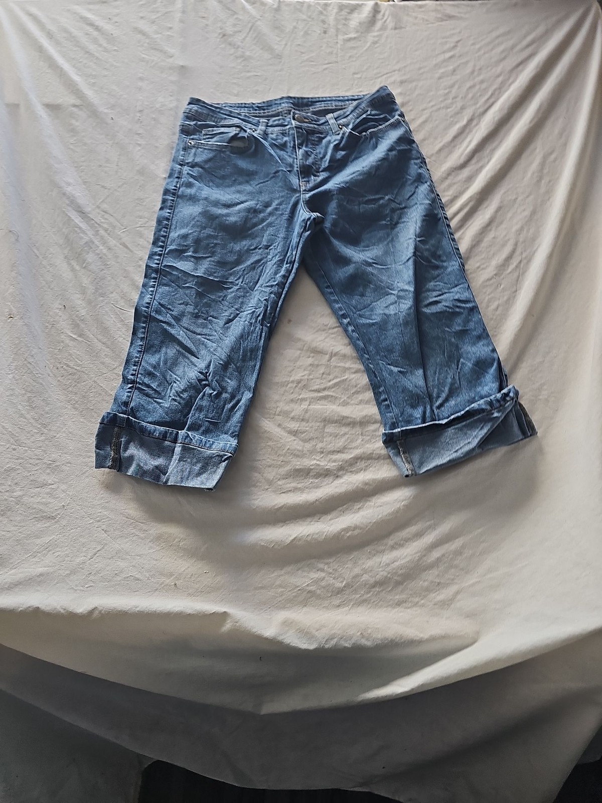 Vintage Lee Women's Blue Denim Cropped Capri Jeans 364