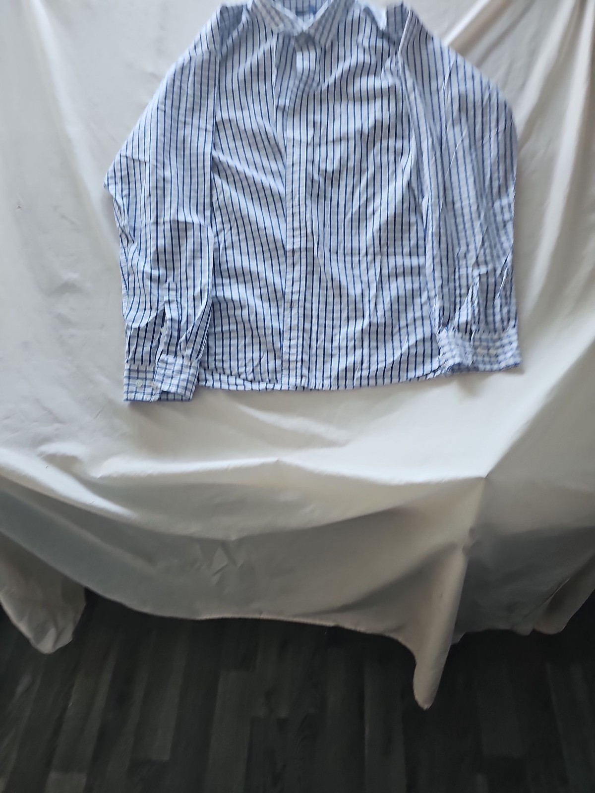 Cotton Traders Blue Check Button-Down Shirt 3XL 345