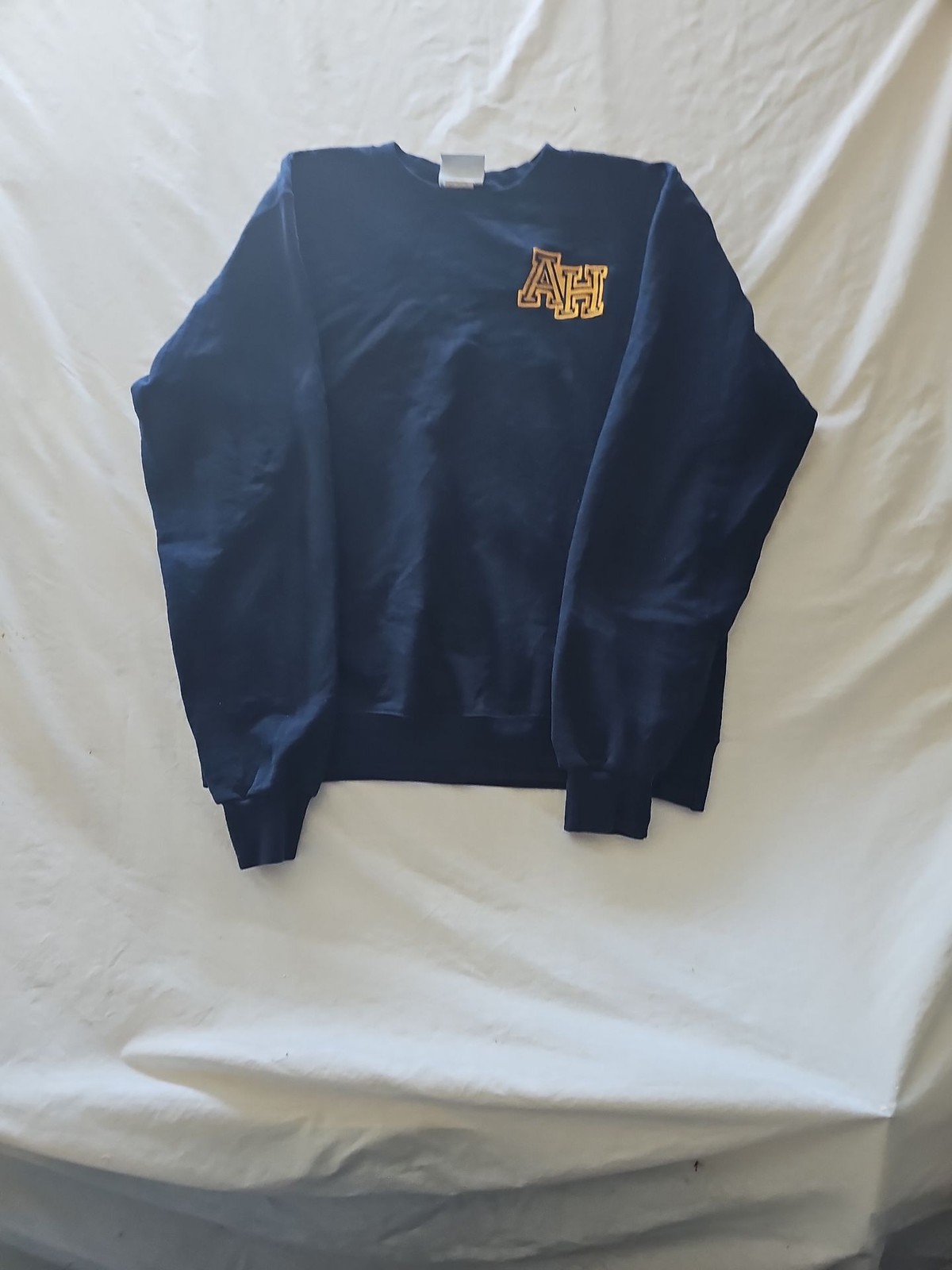 Champion Eco Authentic Navy Crewneck Sweatshirt 'AH' Embroidery 280