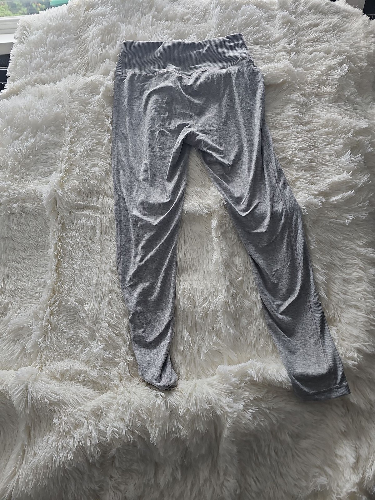 George Grey Marl Ribbed High-Waist Seamless Leggings