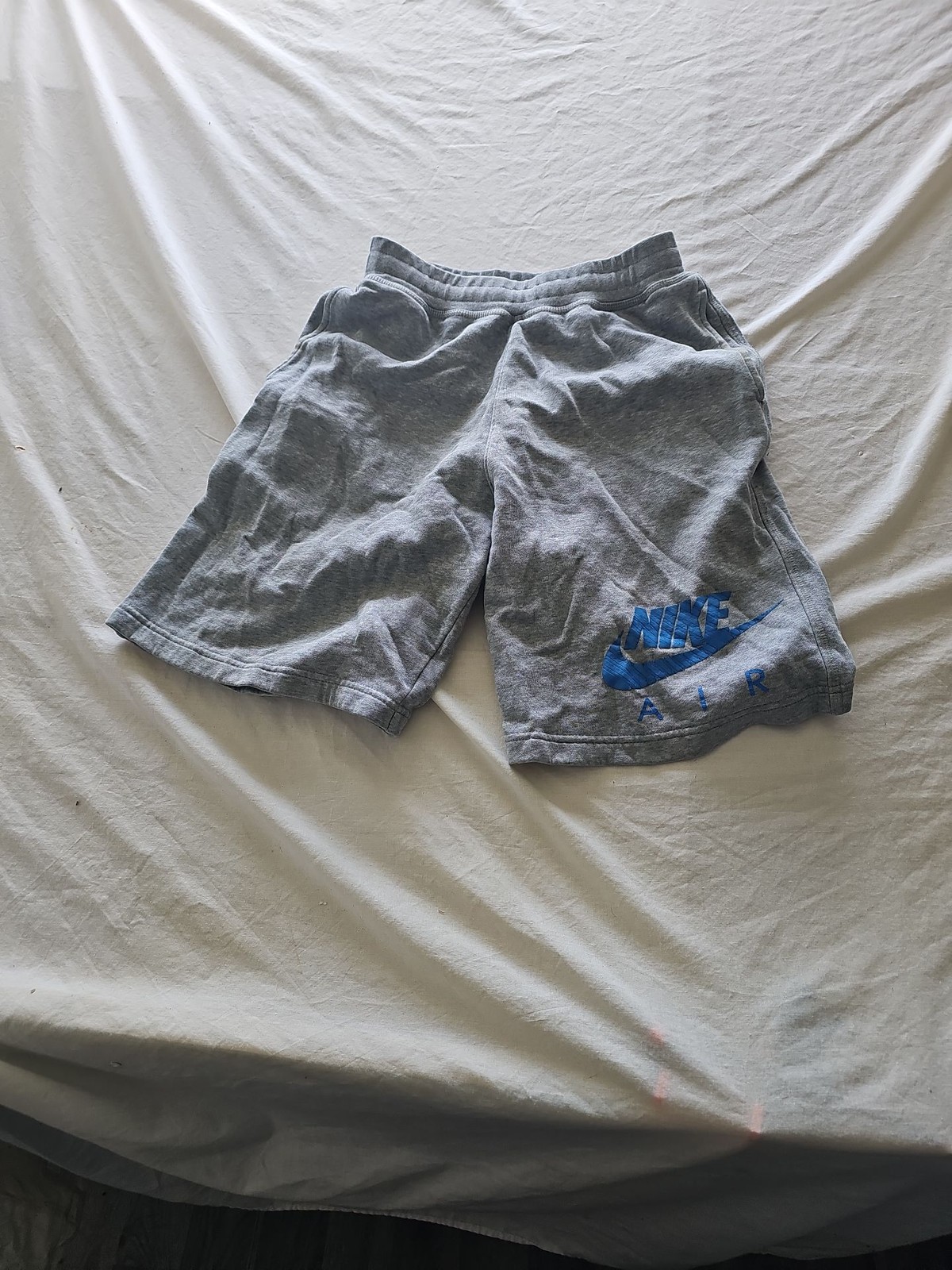 Nike Air Youth Fleece Shorts Grey Blue XL 13-15 Yrs 325