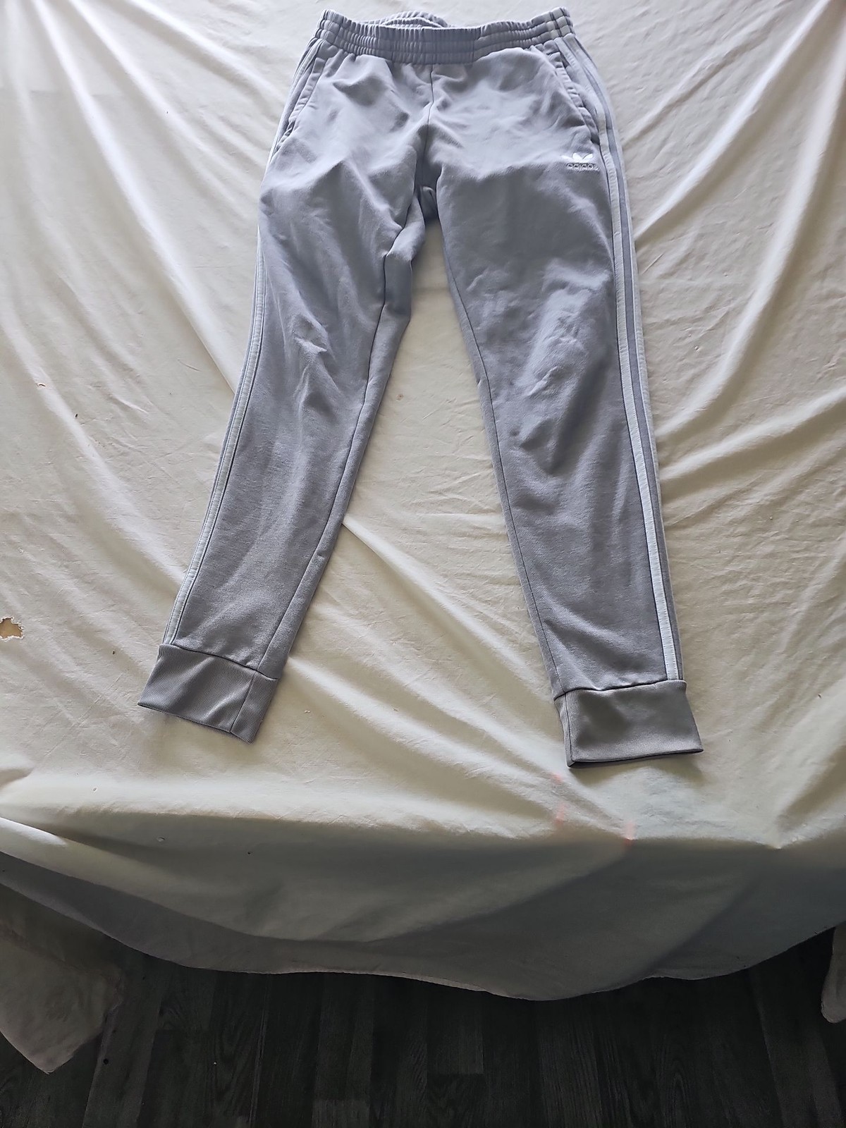 Adidas Originals Grey Trefoil Slim Fit Joggers Sweatpants 326
