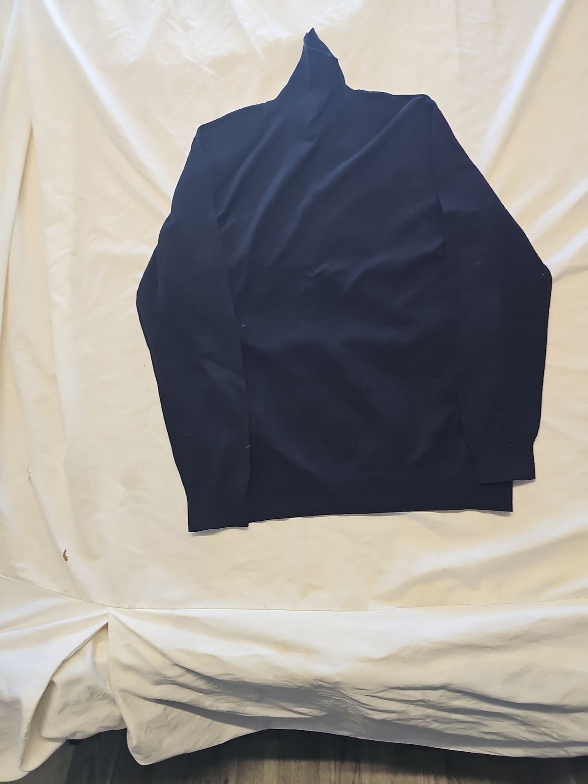 Next Men's Navy Blue Cotton Blend Roll Neck Jumper size L HH207