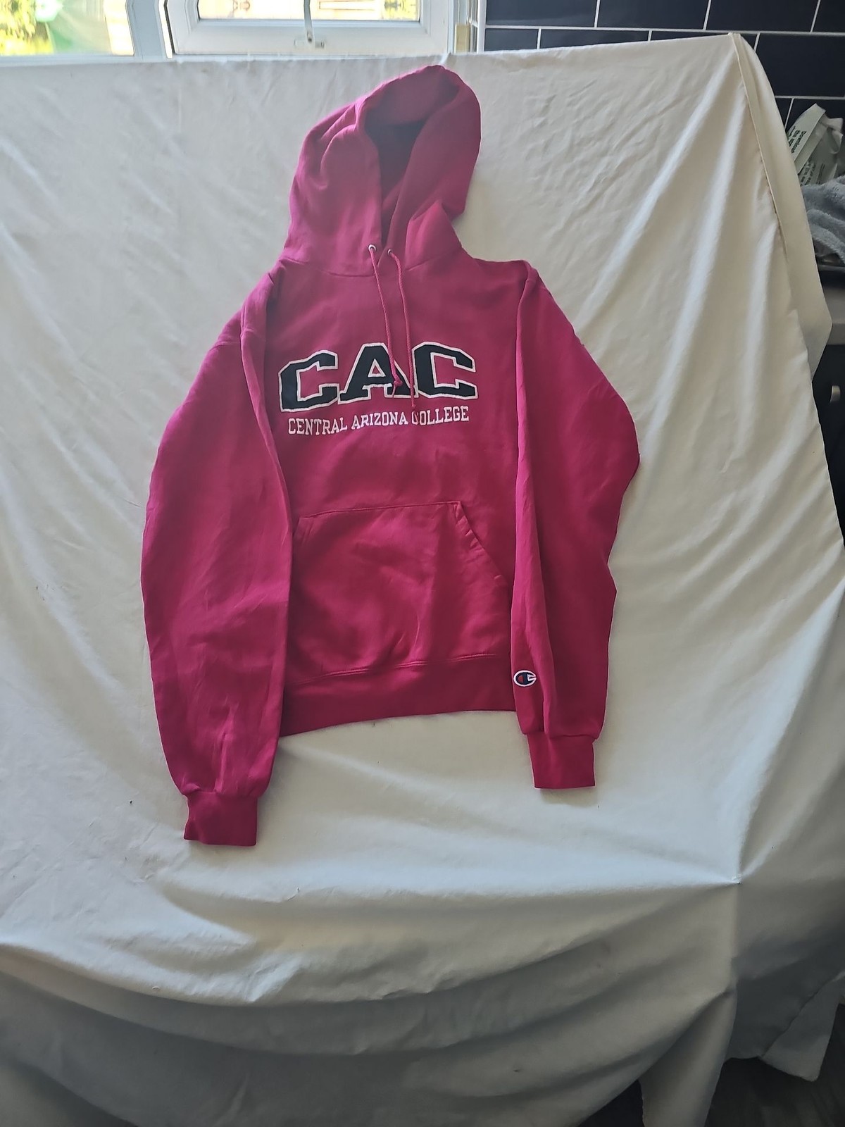 Champion Central Arizona College Hoodie Magenta Medium 285