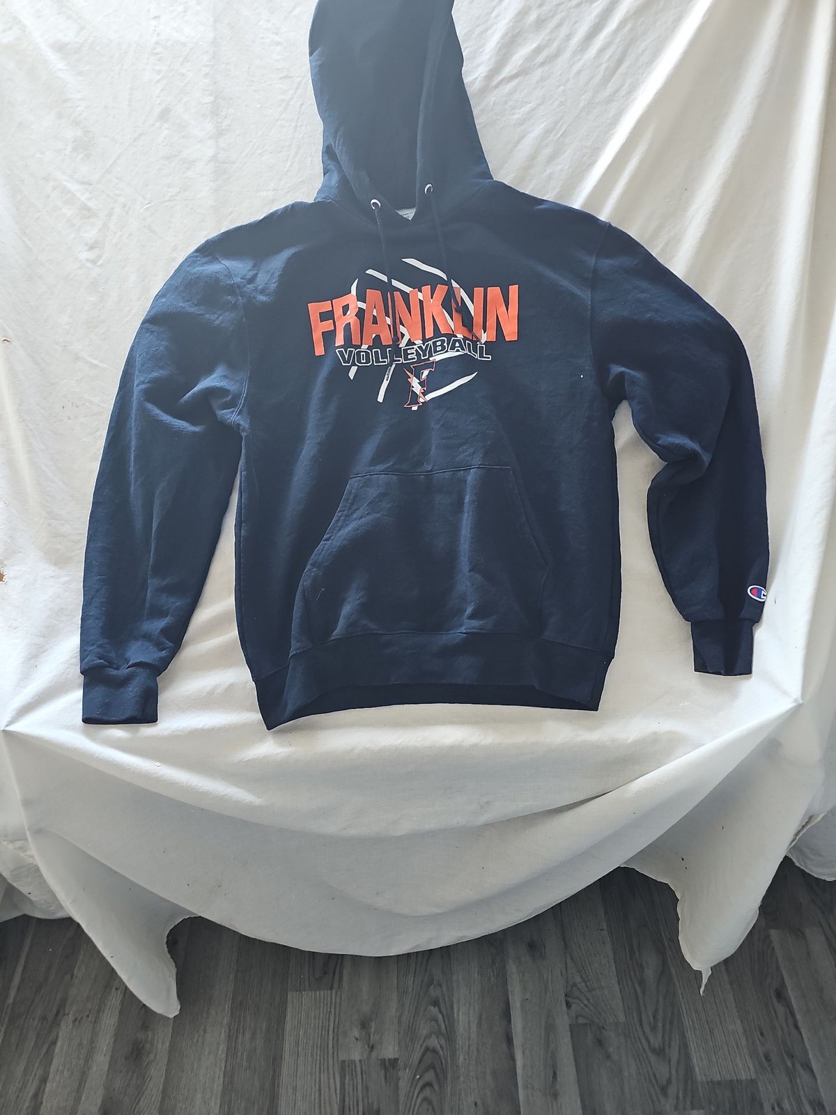 Champion Eco Franklin Volleyball Navy Blue Pullover Hoodie 241