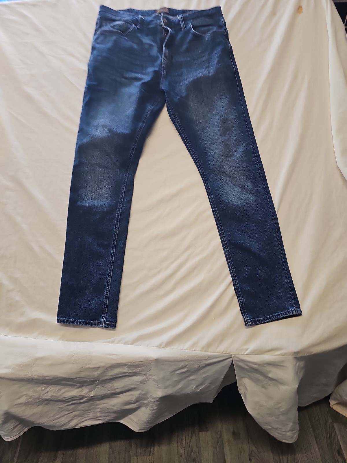 Next Premium Denim Goods Slim Fit Jeans - Blue Wash w34l L31 SS1089