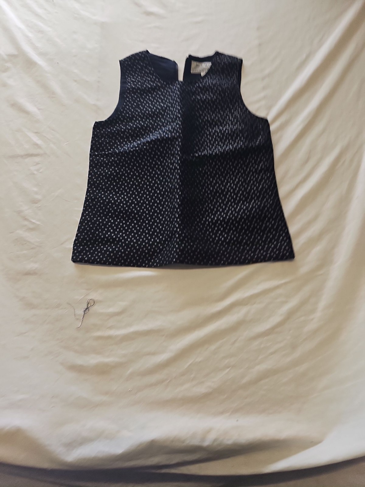 Jack Wills Black Metallic Star Print Sleeveless Top uk8 383