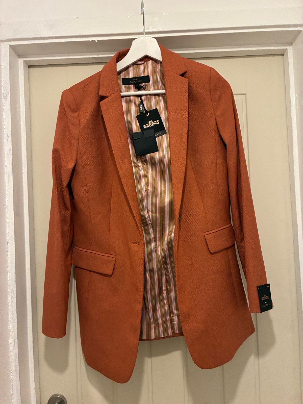 Ladies - next tailoring - burnt Orange - blazer - size 10