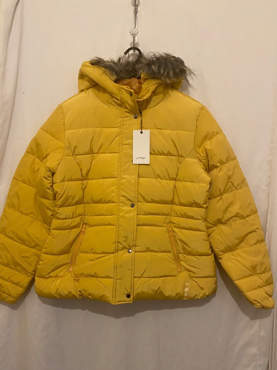 Just hype yellow padded coat size 18