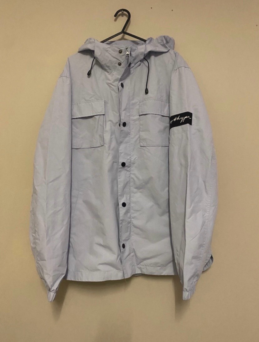 Men’s pale blue hype jacket size large