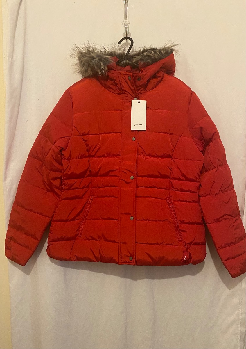 Just hype red padded coat size 16