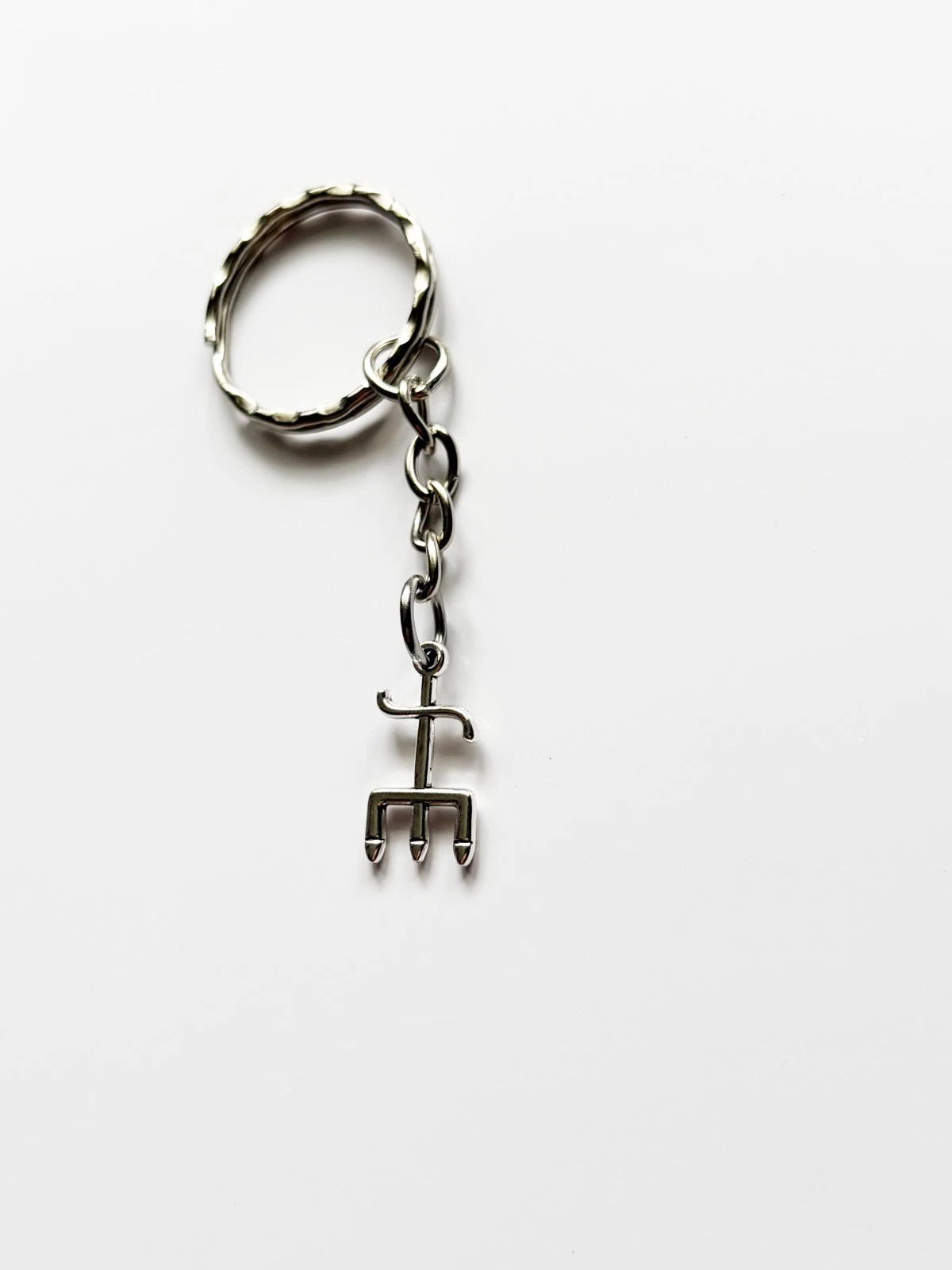 Devil Trident Keyring / Keychain | Emo Goth Alt Tattoo Rocker Punk Vamp