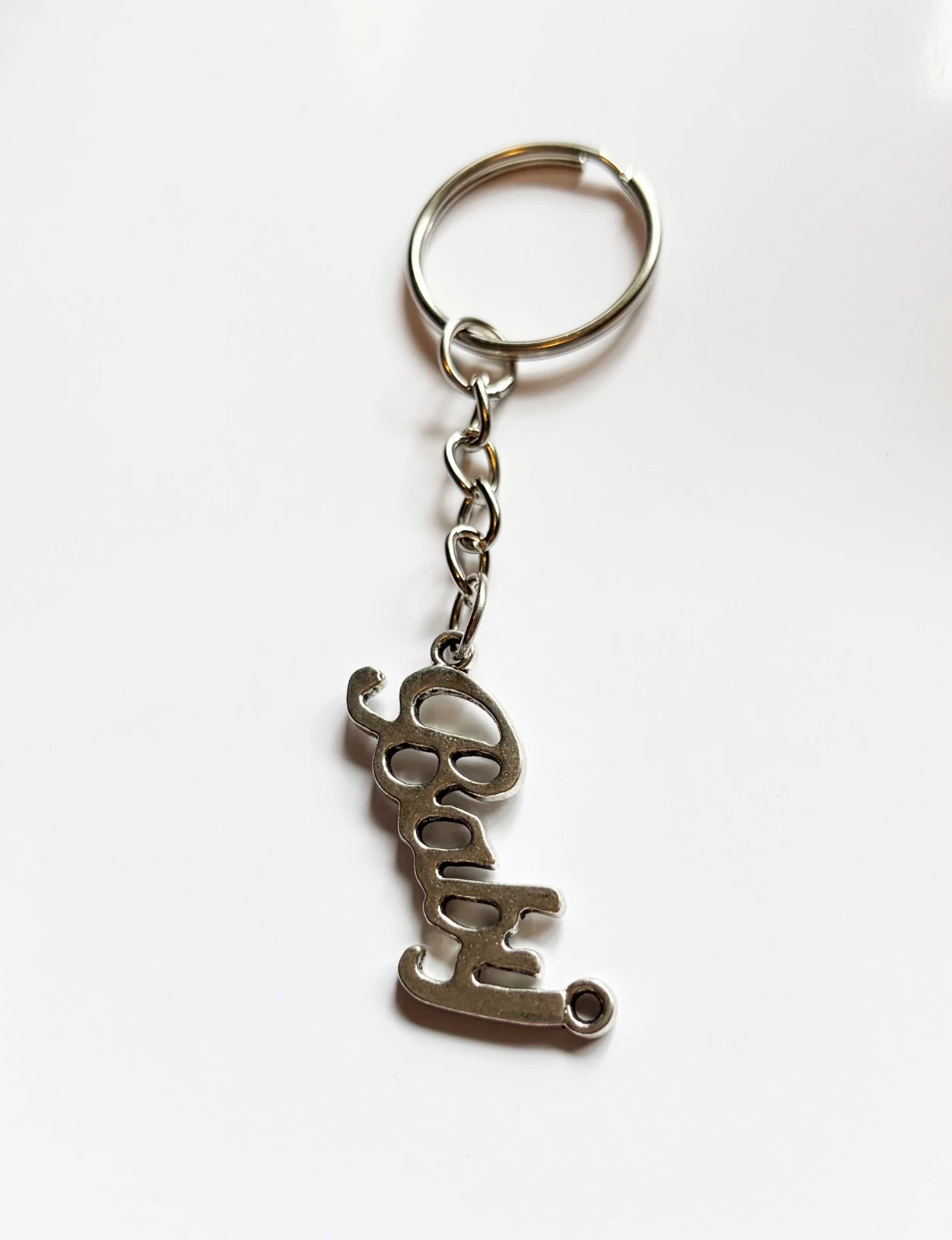 Baby Silver Keyring / Keychain - Emo Goth Rock Metal Punk Y2k