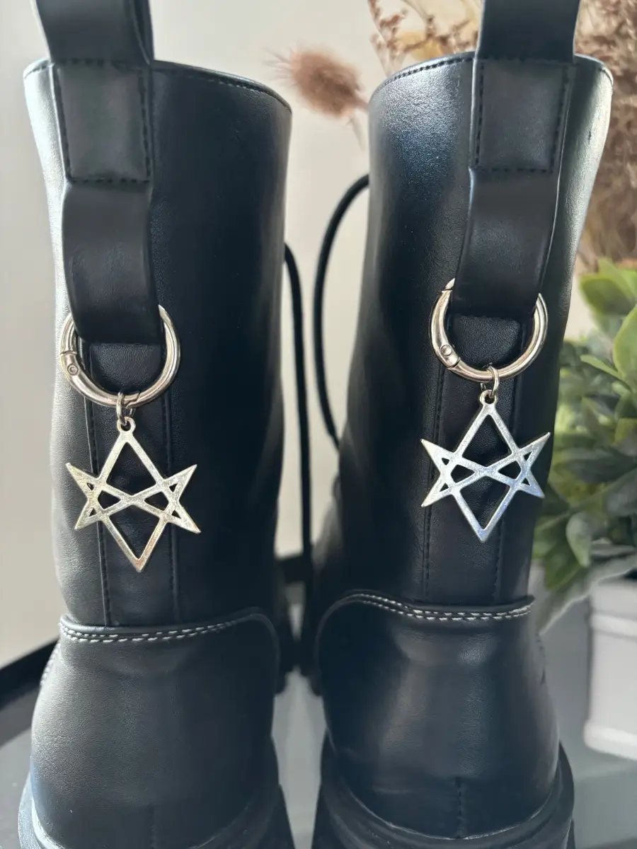 BMTH Dr Marten Shoe Buckle Charm Strap Docs | Punk Gothic Horizon Pentagram