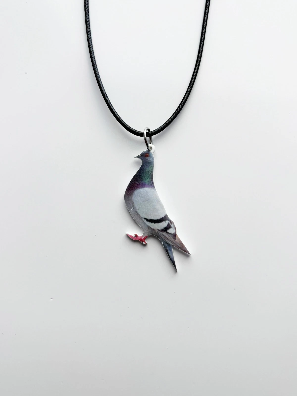 Pigeon Cord Rope Choker Necklace & Pendent | Novelty Funny Cool Fashion