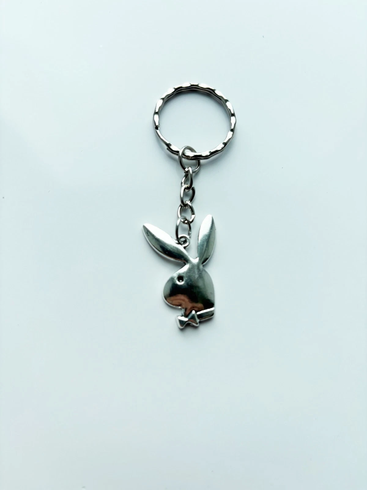 Playboy Bunny Keyring / Keychain - alt goth emo punk 666 rock tattoo