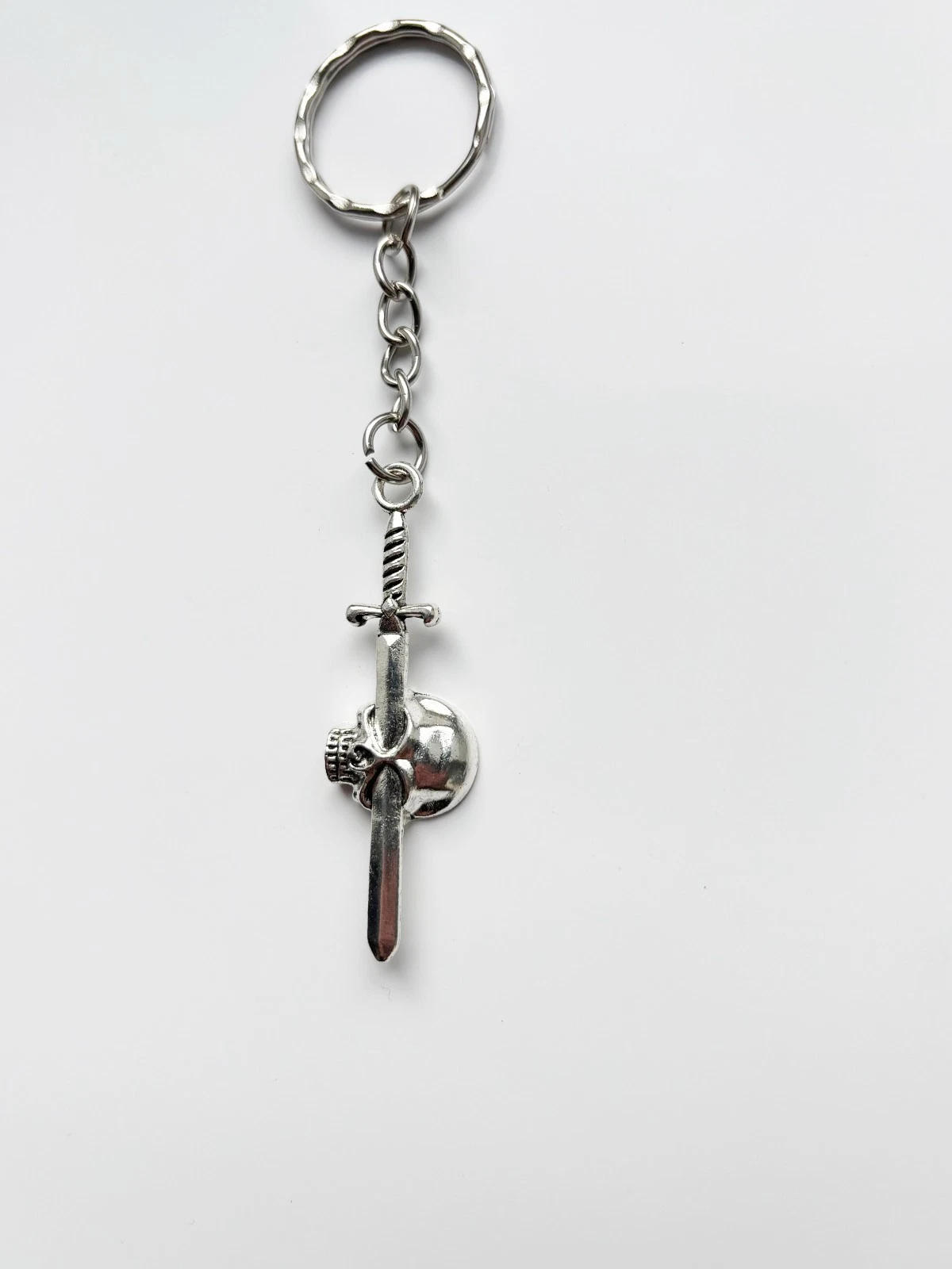 Dagger Skull Keyring / Keychain - Goth Emo Alt Y2k Tattoo Alternative
