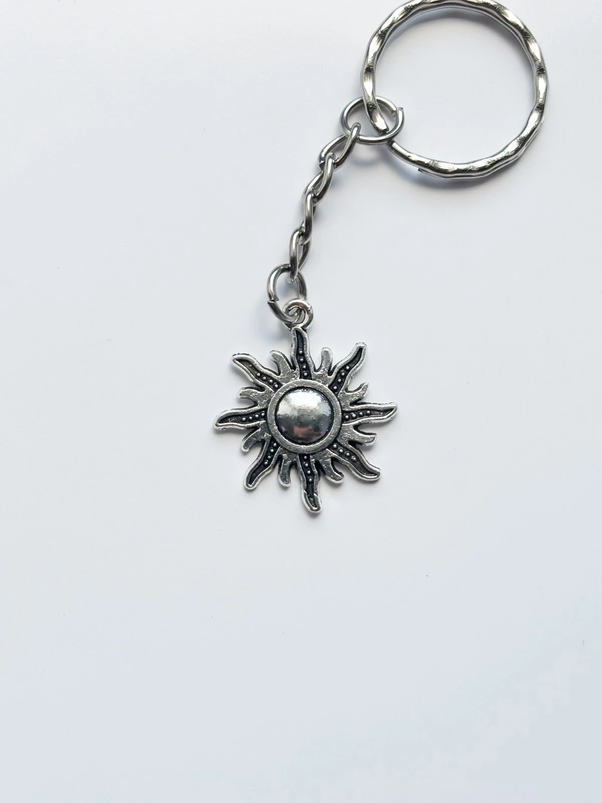 Sun Moon Flare Keyring / Keychain | Alt Goth Emo Tattoo Punk Sci-Fi Rocker