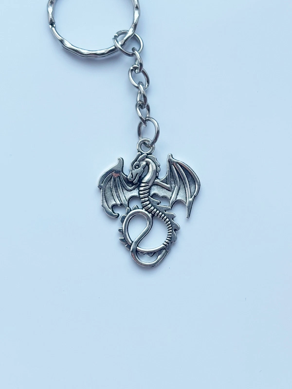 Dragon Keyring / Keychain | Alt Goth Fantasy DND Gaming
