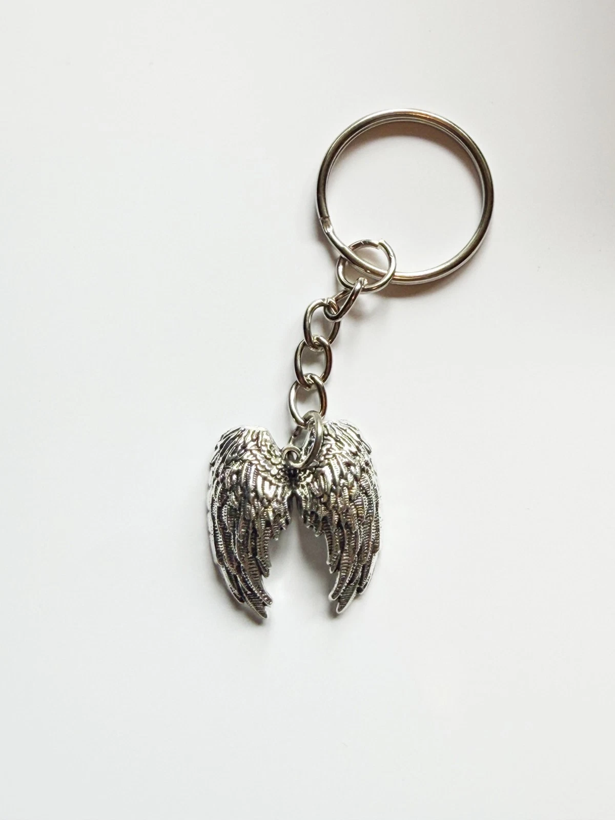 3d Angel Wings Keyring / Keychain - Emo Goth Rock Metal Punk Alt