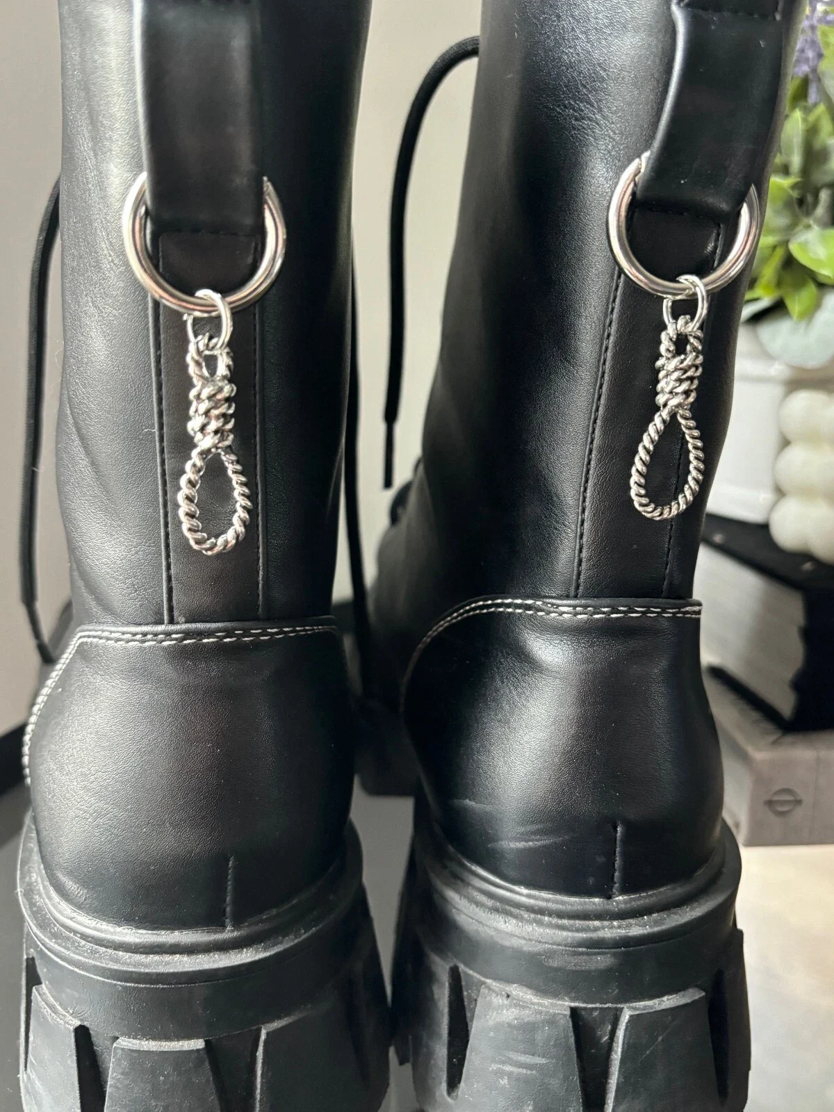 Hangman Noose Dr Marten Boot Charms Strap Docs | Punk Gothic Emo Rocker Tattoo