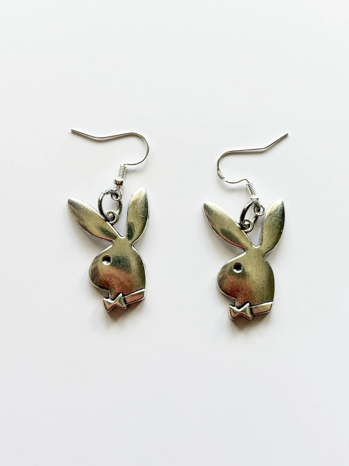 Playboy Bunny Silver silver earrings | emo goth cool fashion rock tattoo