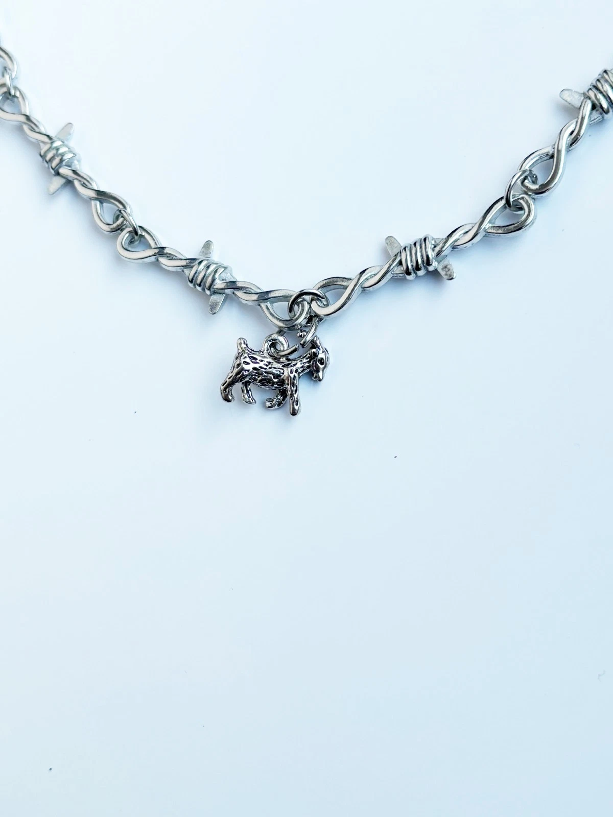 Barbed Wire Goat Necklace | Animals Farming Zoo Cute