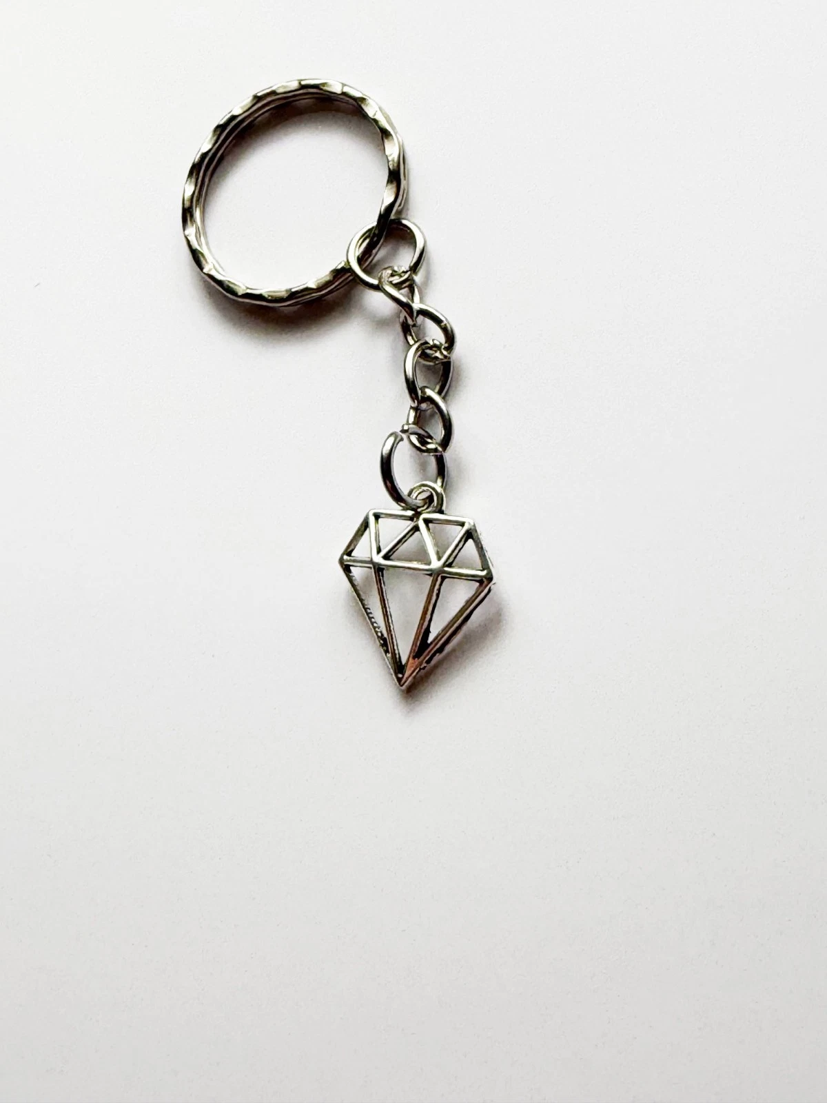 Diamond Shape Keyring / Keychain | Emo Goth Alt Tattoo Rocker Punk Vamp