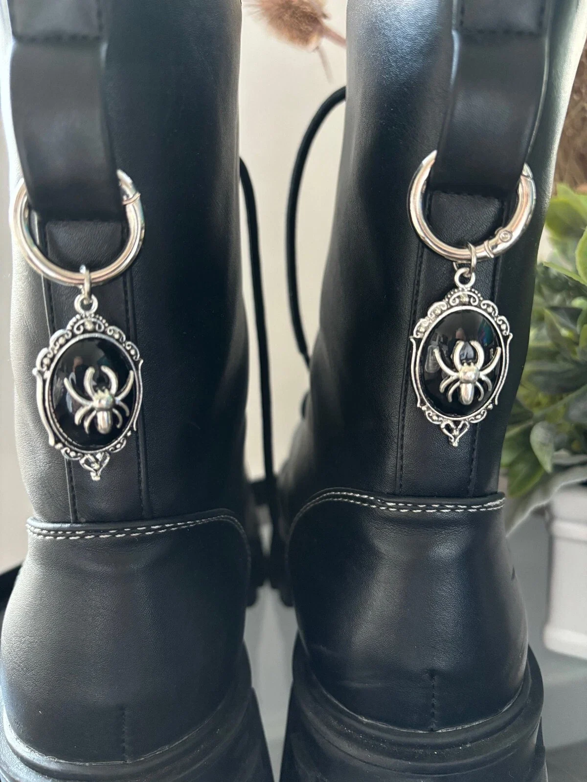 3D Baroque spider Dr Marten Shoe Buckle Charm Strap Docs | Punk Gothic