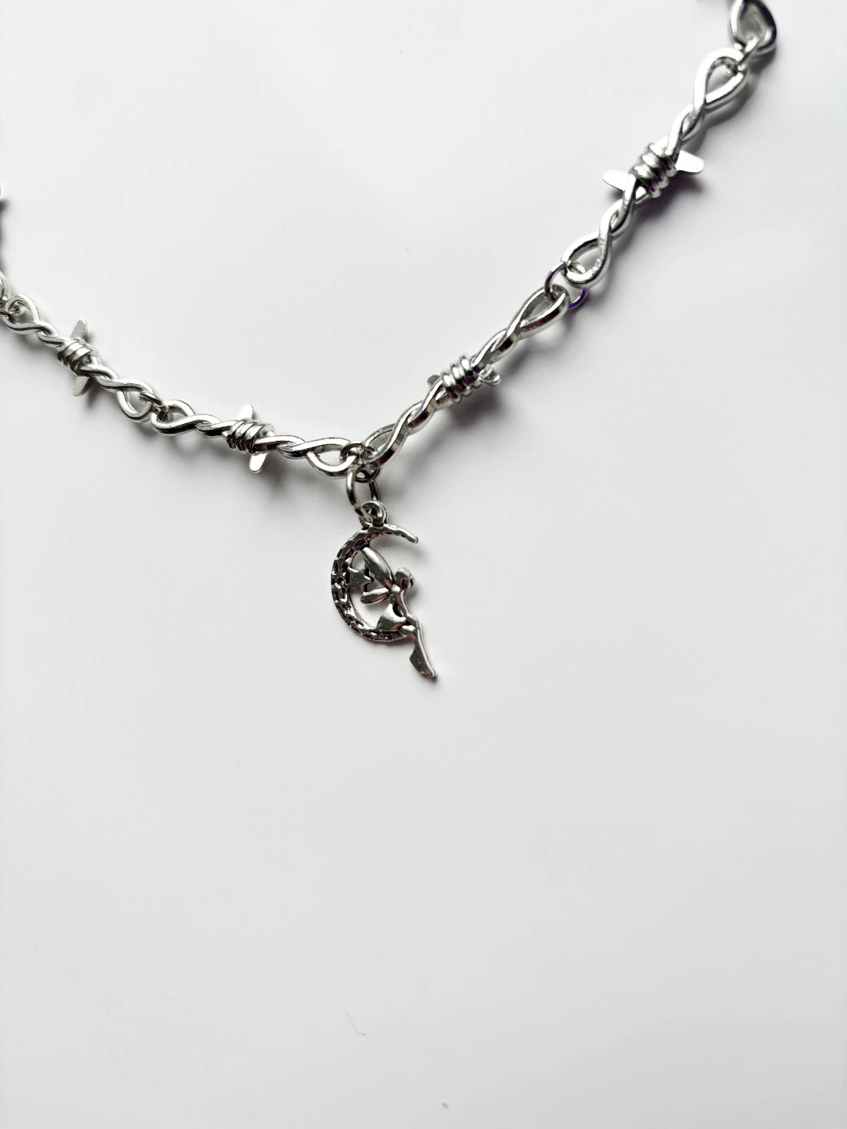 Barbed Wire Fairy Necklace | Fantasy Adventure Forest Retro 90s