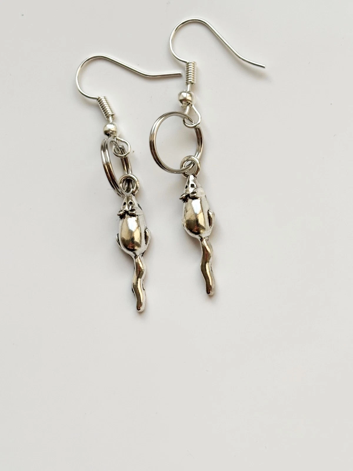 Mini Rat earrings | Alt Goth Emo Tattoo Punk Rock Metal Horror