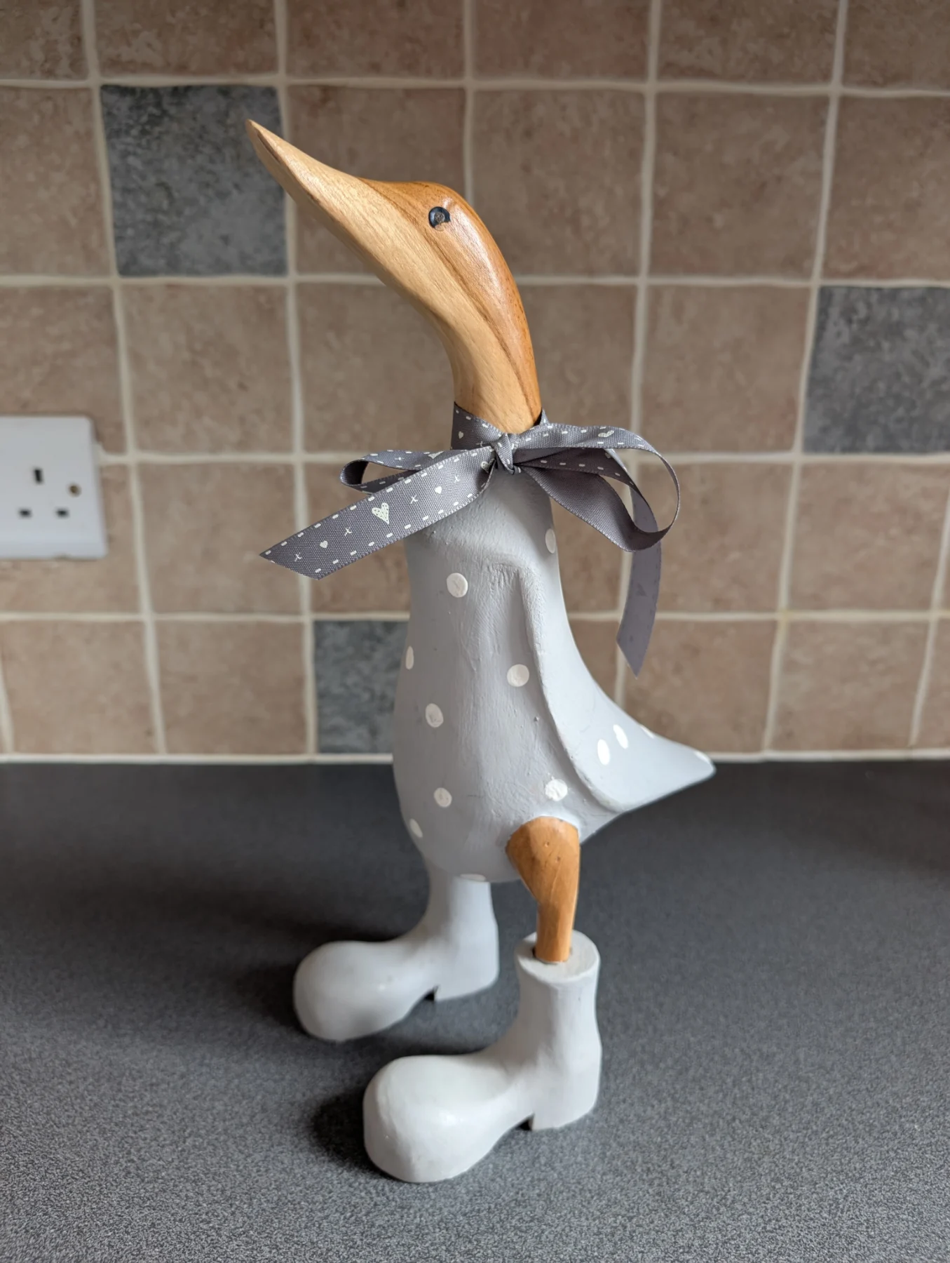 Wooden duck - grey