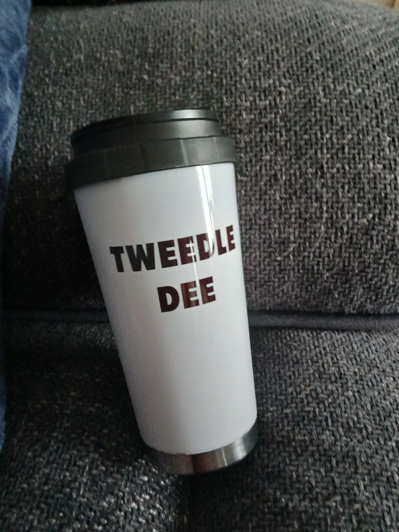 Stainless steel travel mug