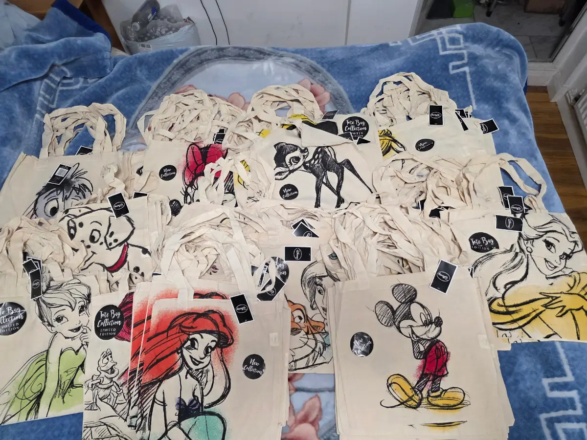 Disney tote bags. Harry Potter tote bags