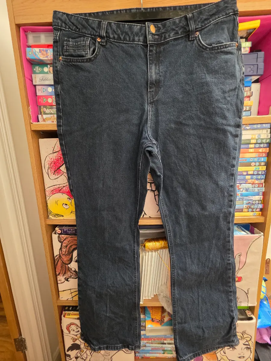Ladies F&F bootcut black jeans Size 18