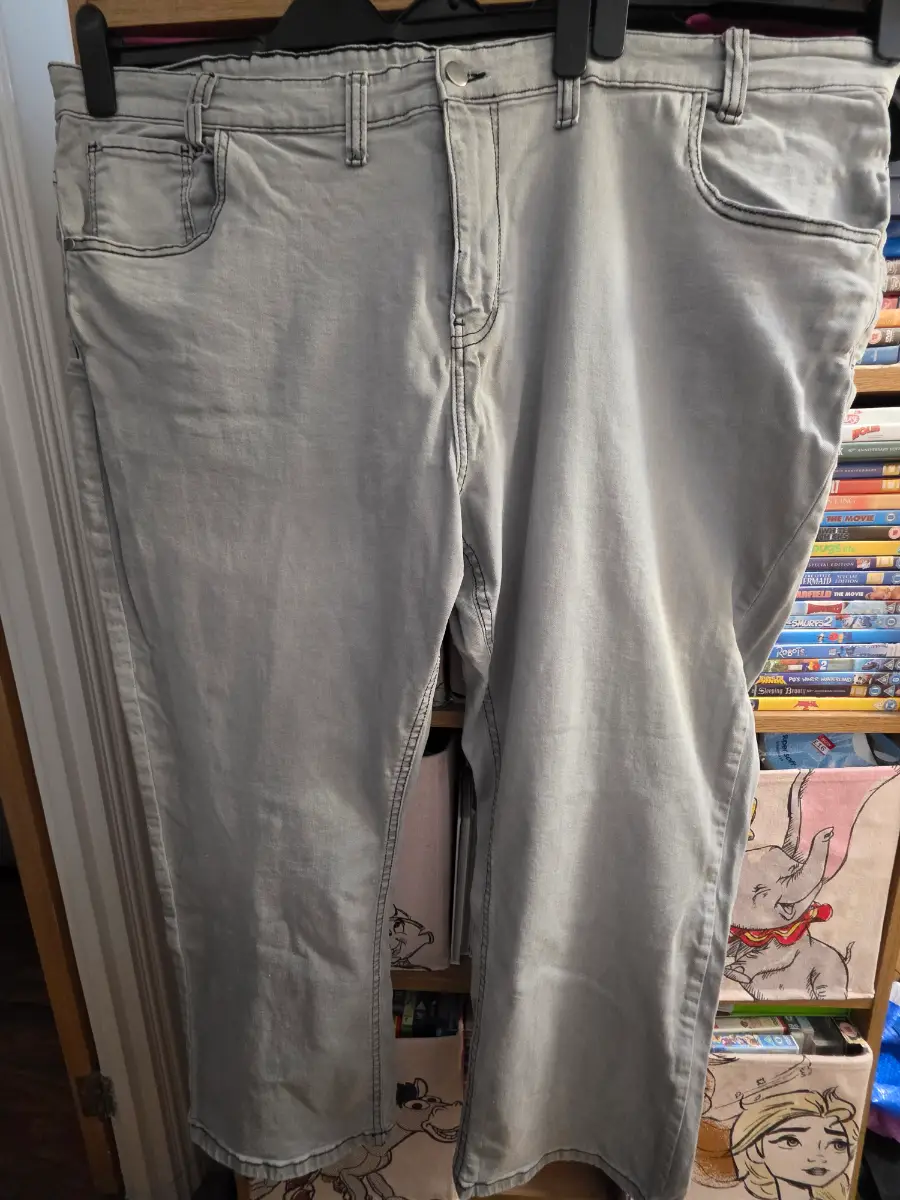 Mens badrhino grey jeans size W 52"