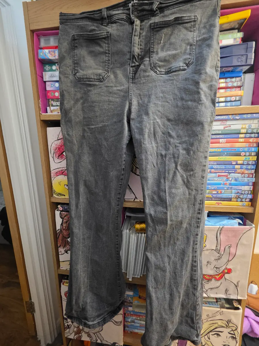 Ladies women's george's black bootcut jeans size 18