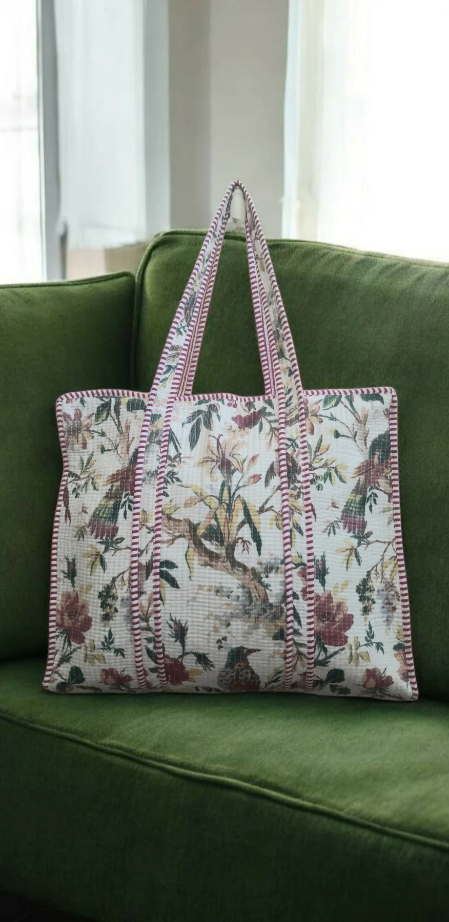 Quilted Cotton big size Tote