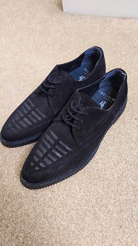 Religion black formal shoes Men's size Uk 10