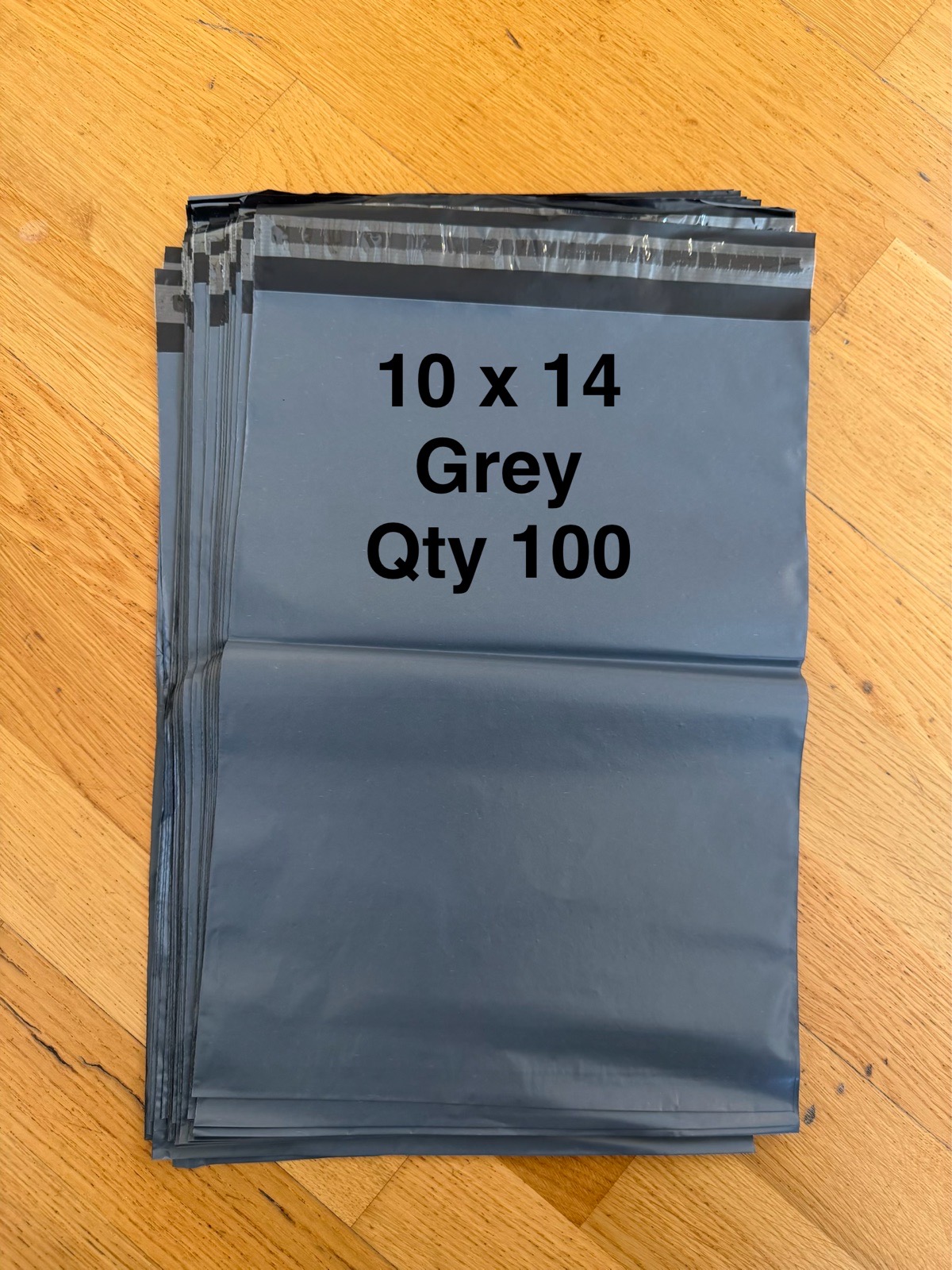 100x (10x14) Grey Mailing Bags Posting Bags, Vinted Bags, Selfseal Mailing Bags
