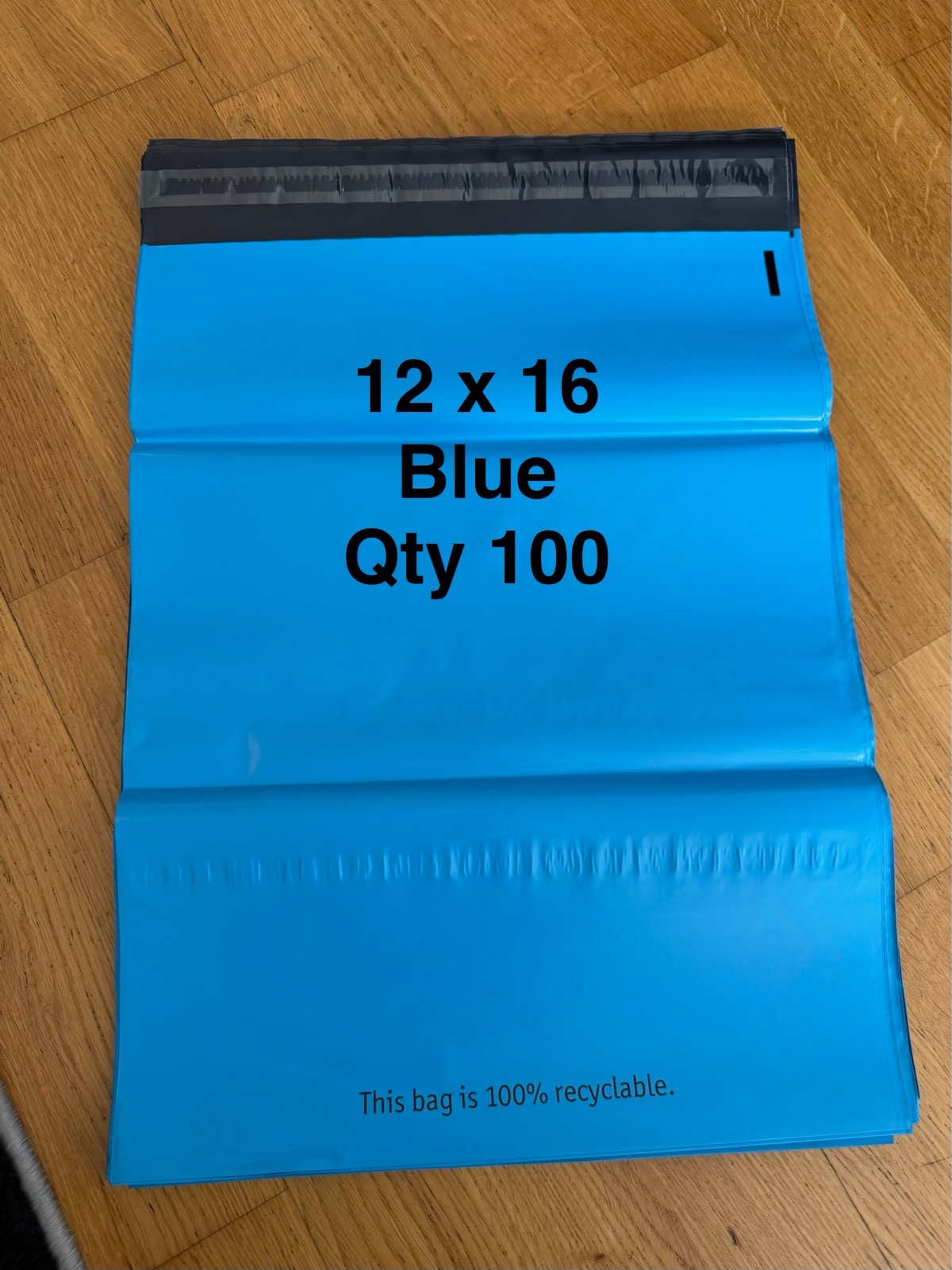 100x (12×16) Blue Mailing Bags Posting Bags, Vinted Bags, Selfseal Mailing Bags